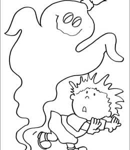 9张猫头鹰骷髅怪小南瓜小男孩充满乐趣和创意的万圣节卡通涂色简笔画！