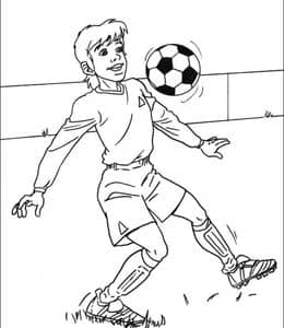 精彩的足球比赛！13张最棒的足球小将儿童卡通涂色图片大全！