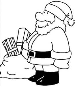 大鼻头的圣诞老人要如何画？10张有趣的圣诞节主题涂色简笔画！