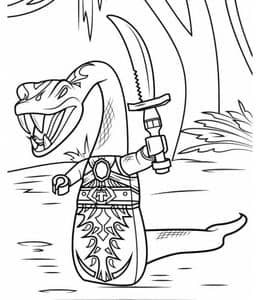 10张《乐高幻影忍者大电影》对抗怪兽保护家园卡通涂色图片免费下载！