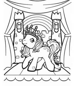 11张魔法动画片《我的小马驹》小马宝莉主题涂色图片免费下载