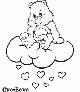 孩子们最喜欢的爱心小熊！10张《彩虹熊》幼儿涂色图片免费下载