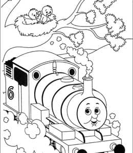 11张男孩子都喜欢的《托马斯小火车》动画片涂色图片！