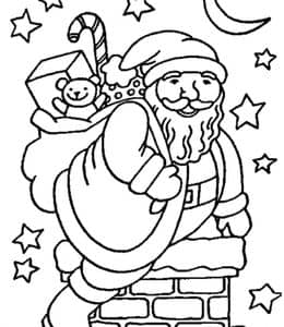 10张欢乐圣诞节充满欢声笑语的完美节日卡通涂色图片！
