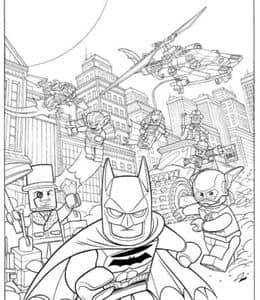 10张蝙蝠侠动画电影及乐高英雄涂色图片免费下载！