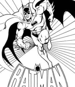 12张传奇英雄蝙蝠侠拯救哥谭市卡通漫画涂色图片！