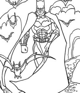 所有人都在恐惧，他却在我们身上穿梭！10张蝙蝠侠可以免费下载的涂色图片！