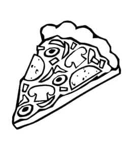 14张最棒的美味披萨美食及厨师卡通涂色图片大全！
