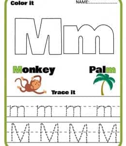 12张适合2到6岁孩子们的字母描红字母作业题免费下载！