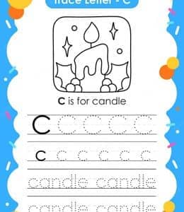 认识字母abc！11张简单有趣的幼儿英文abc单词描红作业！