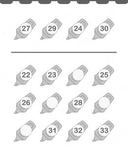 有趣且有效的方法！12张为续签小朋友准备的缺失数字的数数练习题！