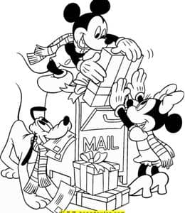 深受许多人的喜爱10张《米奇妙妙屋》米老鼠和朋友们免费涂色图片！