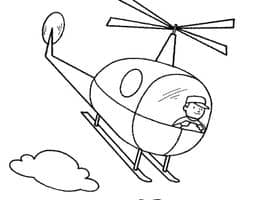 12张可以免费下载直升飞机涂色卡通简笔画免费下载！