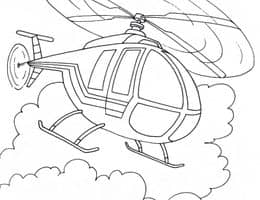 直升飞机的有趣事实！12张直升飞机卡通儿童涂色简笔画！