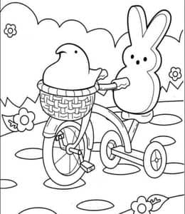 10张万圣节畅销的软萌可爱的Peeps棉花糖卡通涂色图片下载！