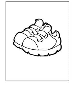 12张宝宝鞋皮鞋帆布鞋运动鞋涂色图片免费下载！