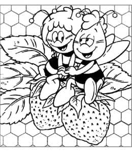 最棒的昆虫冒险故事！15张《小蜜蜂玛雅》卡通涂色图片免费下载