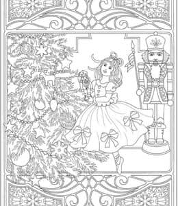 12张《胡桃夹子和老鼠王》圣诞节的冒险故事卡通涂色图片