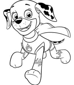 10张最棒的小狗子《汪汪特工队》动画角色涂色图片！