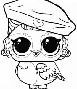 13张精致有趣的LOL宠物娃娃猫头鹰小狗女孩公主涂色图片免费下载！