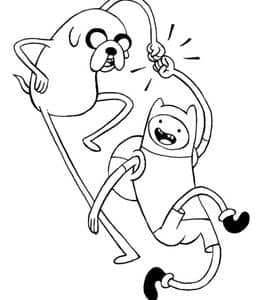《Adventure Time》人人都喜爱的搞笑故事！10张动画片主题涂色图片！