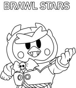 10张《Brawl Stars》一起享受游戏乐趣卡通涂色简笔画！