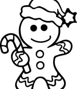姜饼小人们和艾米丽的故事！10张送给孩子们的姜饼小人涂色简笔画！