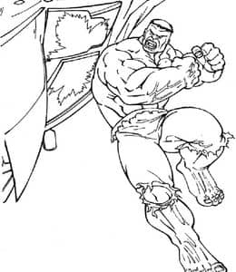 10张狰狞强壮的怪物绿巨人超级英雄涂色图纸下载！