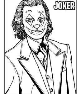 10张最著名的反派角色小丑Joker卡通涂色图片大全！