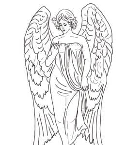 11张神话传说之中的丘比特小精灵大天使卡通涂色图片免费下载！