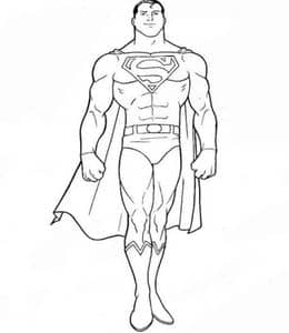 希望和勇气的象征！10张经典超人拯救世界漫威英雄卡通涂色图片！