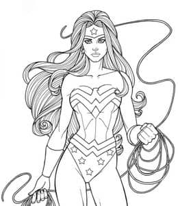 10张亚马逊战士公主《神奇女侠》超级英雄涂色图片下载