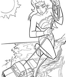 10张黛安娜公主《神奇女侠》超级英雄涂色图片下载！