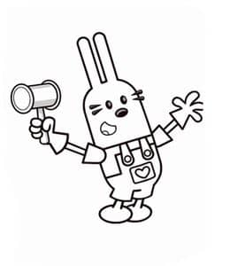 13张《Wubbzy》和好朋友们一起解决问题共同冒险动画片涂色图片！