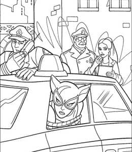 10张蝙蝠侠罗宾蝙蝠女夜翼城市的守护者卡通涂色图片下载！