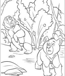 10张《熊的传说》精彩的小熊冒险卡通涂色图片下载！