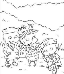 10张《淘气小兵兵》 有趣的小小兵孩子们卡通涂色图片下载！