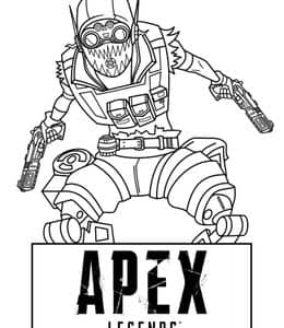 10张深受玩家喜爱的游戏《Apex英雄》格斗角色卡通涂色图片！