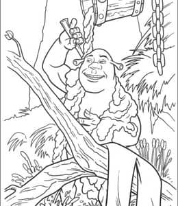 10张最不同寻常的王子《怪物史莱克》童话故事卡通涂色图片！