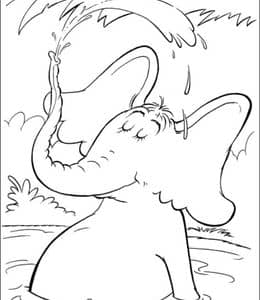 10张《大象霍顿》动画电影漫画涂色图片免费下载！