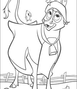 11张《Home on the Range》农场重的奶牛山羊小马驹母鸡小猪动画卡通涂色图片！