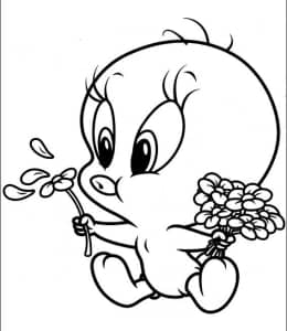 10 张可爱搞笑《宝贝乐一通》有趣的动物宝宝涂色图片！