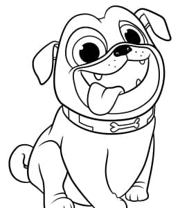 12张爱吐舌头的傻萌可爱的沙皮狗以及更多小狗卡通简笔画下载！
